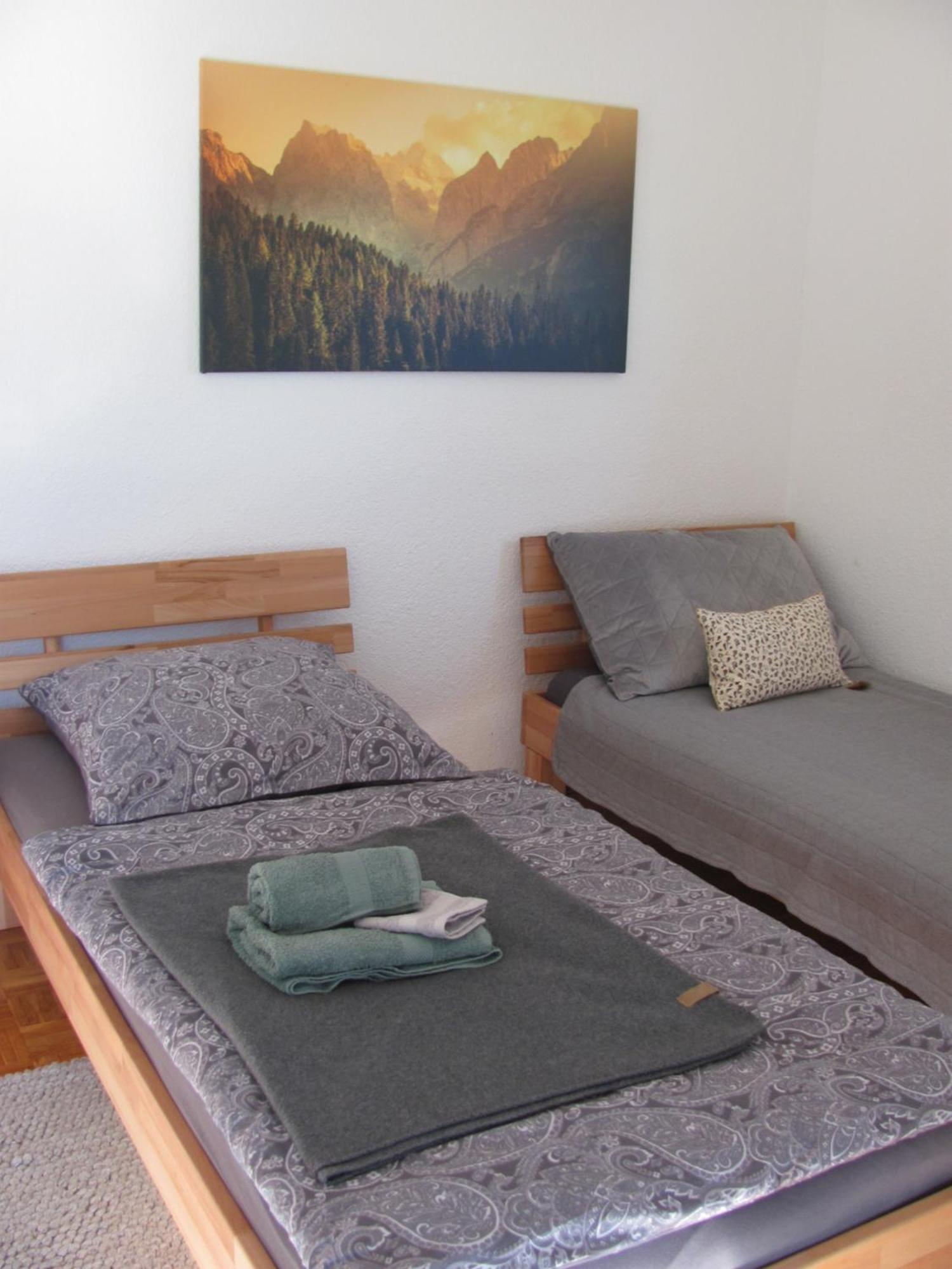 #1Gemuetliches Ruhiges Sonniges Balkonzimmer Mit Gemeinschaftsbad W-Lan Airport Nah Late Night Check In Haus Nr 9,5 Trunkelsberg Eksteriør billede